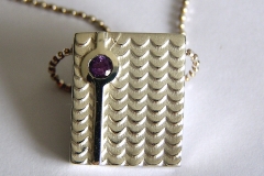 Colgante Escamas Plata