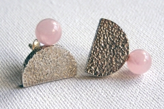 Pendientes Cuarzo Rosa